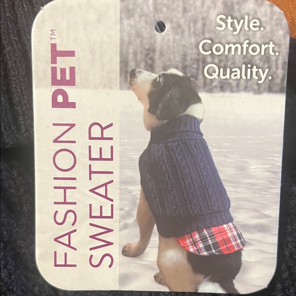 Fashion Pet Sweater in Black and Red